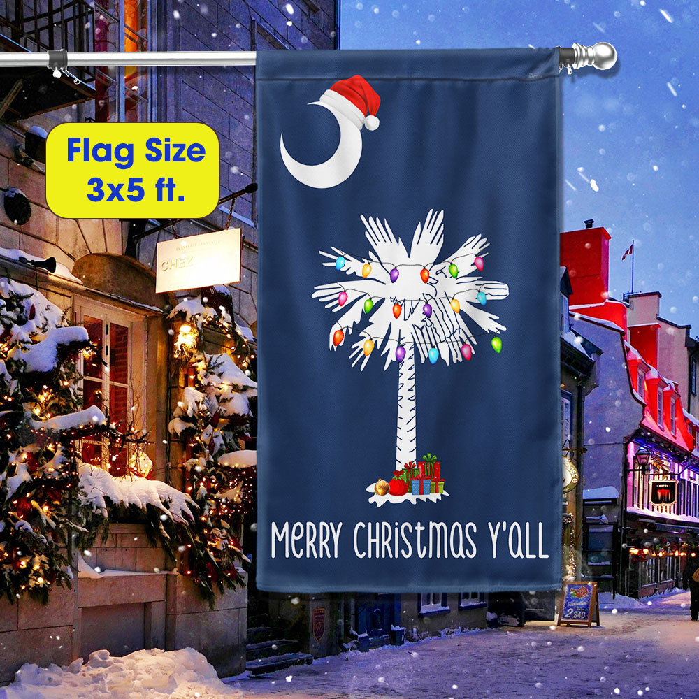 South Carolina Christmas Flag Merry Christmas Y All Christmas 2025 - Liberish