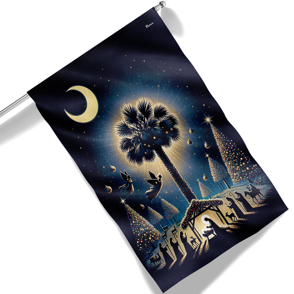 South Carolina Christmas Nativity Child Is Born Flag - Liberish