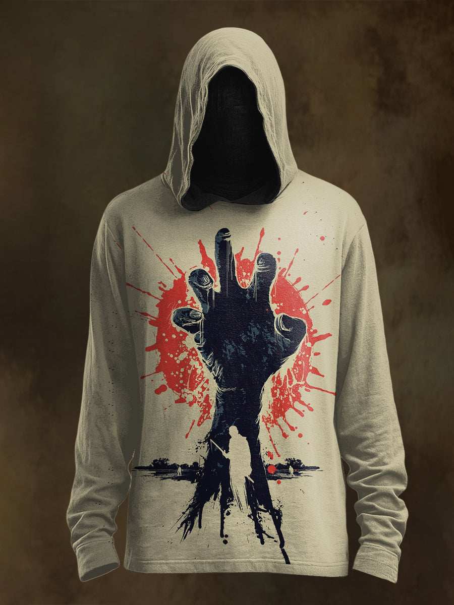 Unisex The Walking Death Print Casual Hooded Sweatshirt