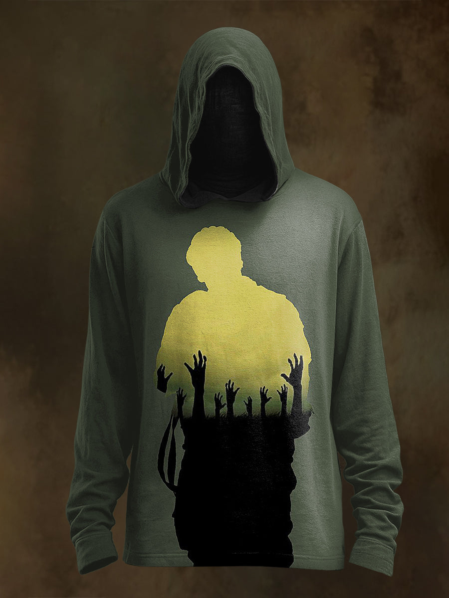 Unisex The Walking Death Print Casual Hooded Sweatshirt