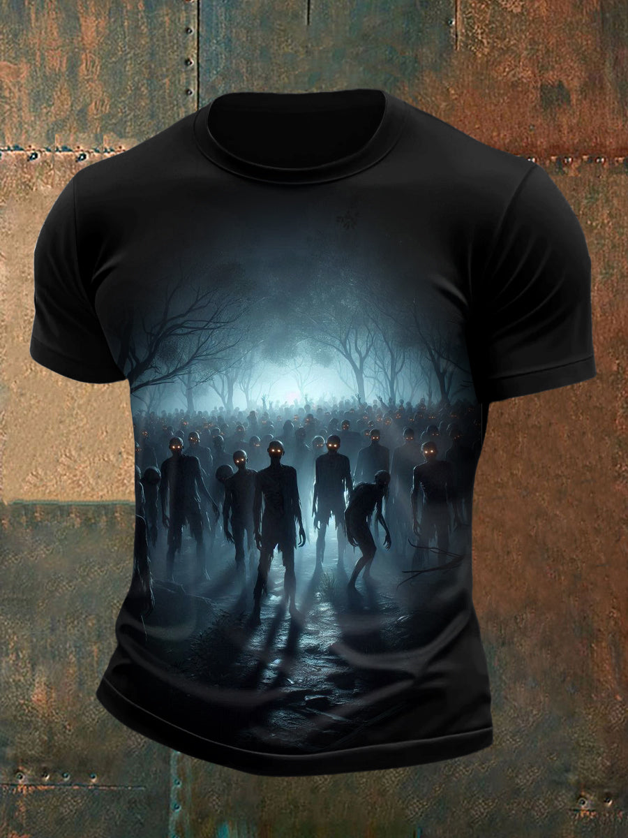 The Walking Death Printed Vintage Fashion Loose Short Sleeve T-Shirt
