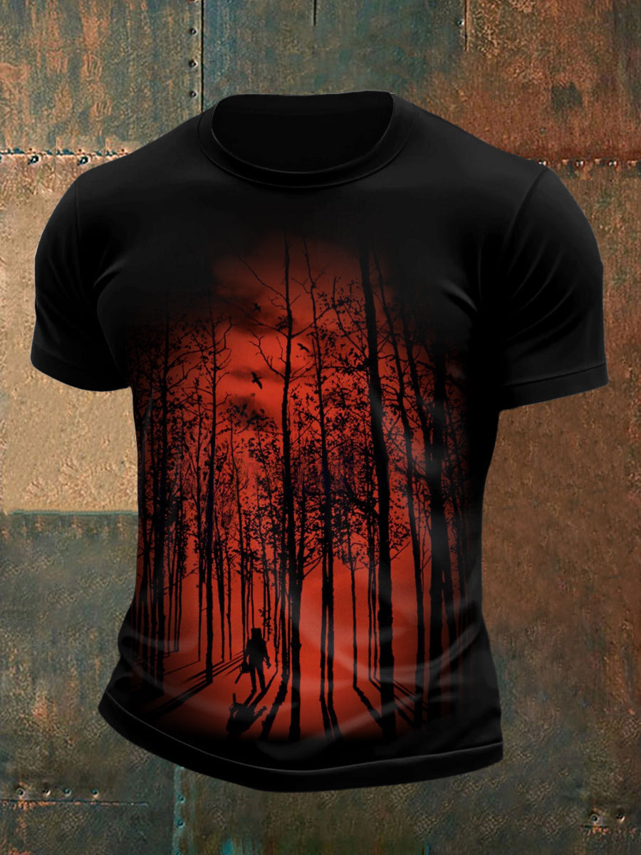 The Walking Death Printed Vintage Fashion Loose Short Sleeve T-Shirt