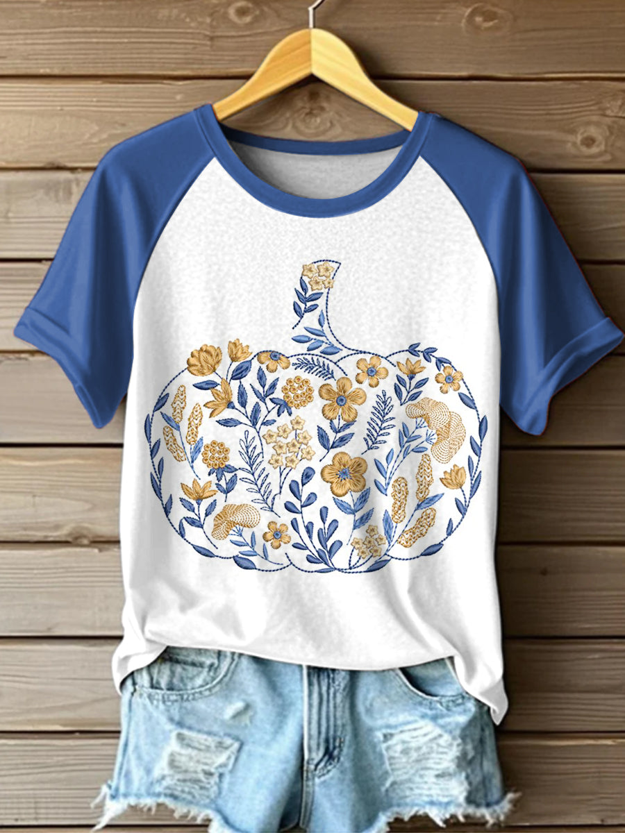 Women's Printed Vintage Fashion Loose Short Sleeve T-Shirt