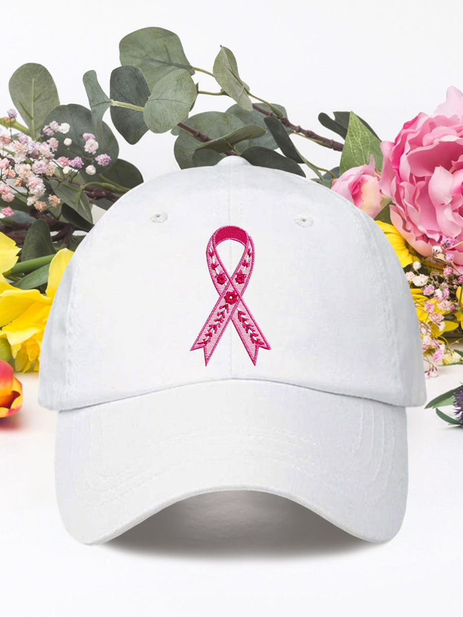 Breast cancer pink ribbon unisex hats