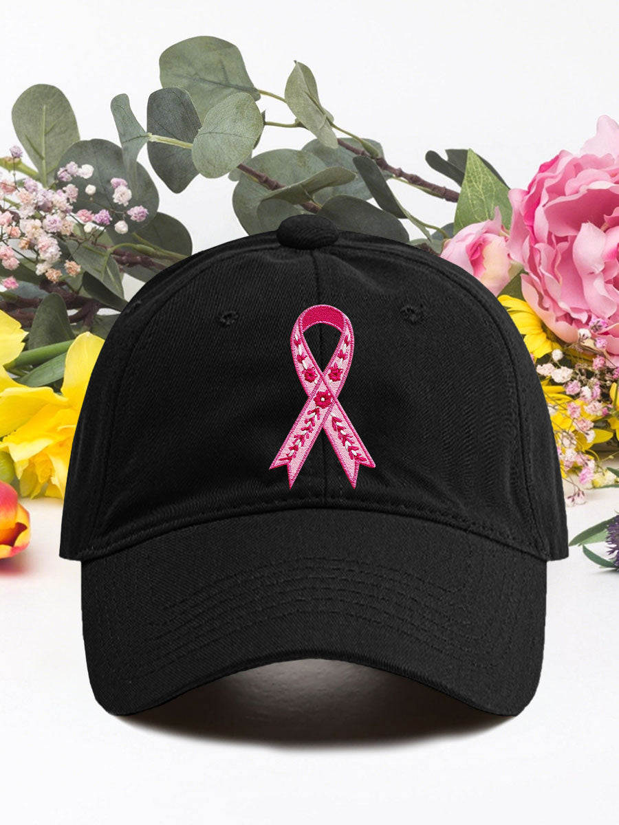 Breast cancer pink ribbon unisex hats
