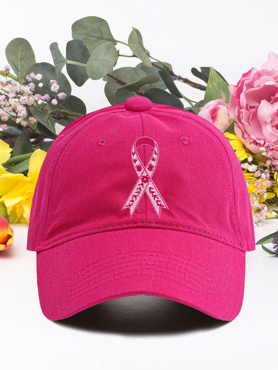 Breast cancer pink ribbon unisex hats