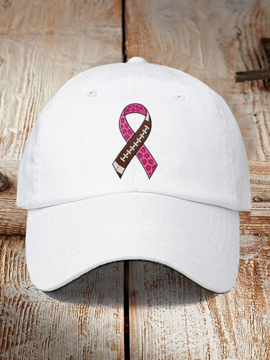 Unisex Football combines with breast cancer Design Print Hat