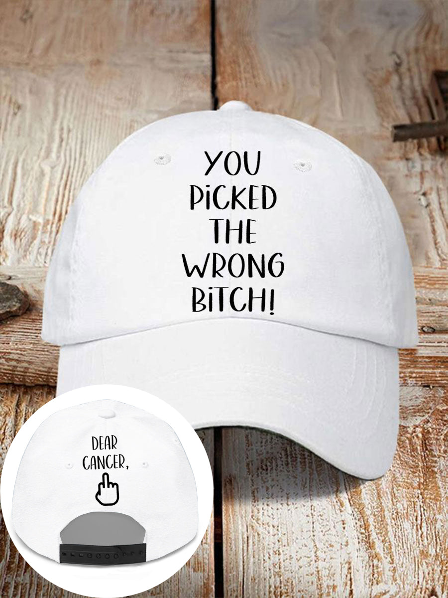 Dear cancer, you picked the wrong bitch neutral hats
