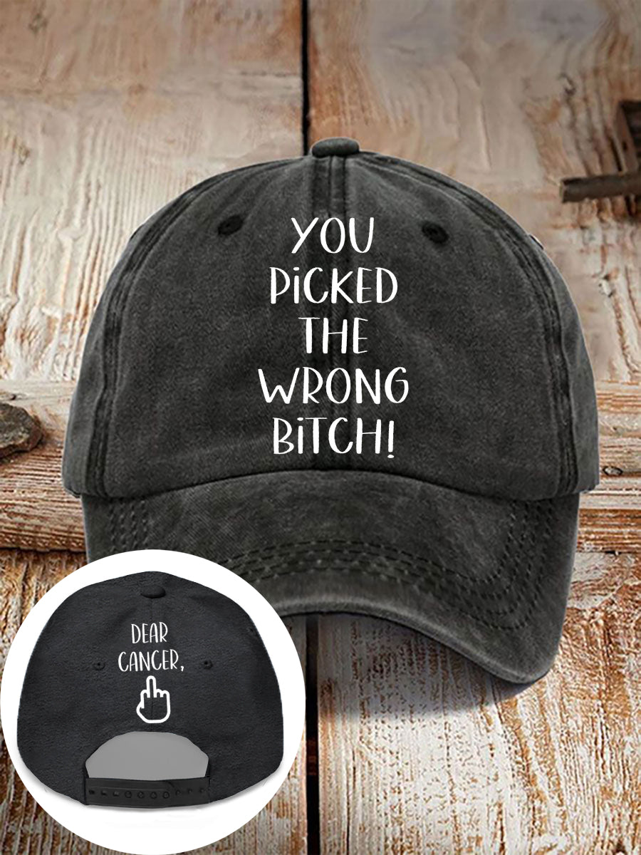 Dear cancer, you picked the wrong bitch neutral hats