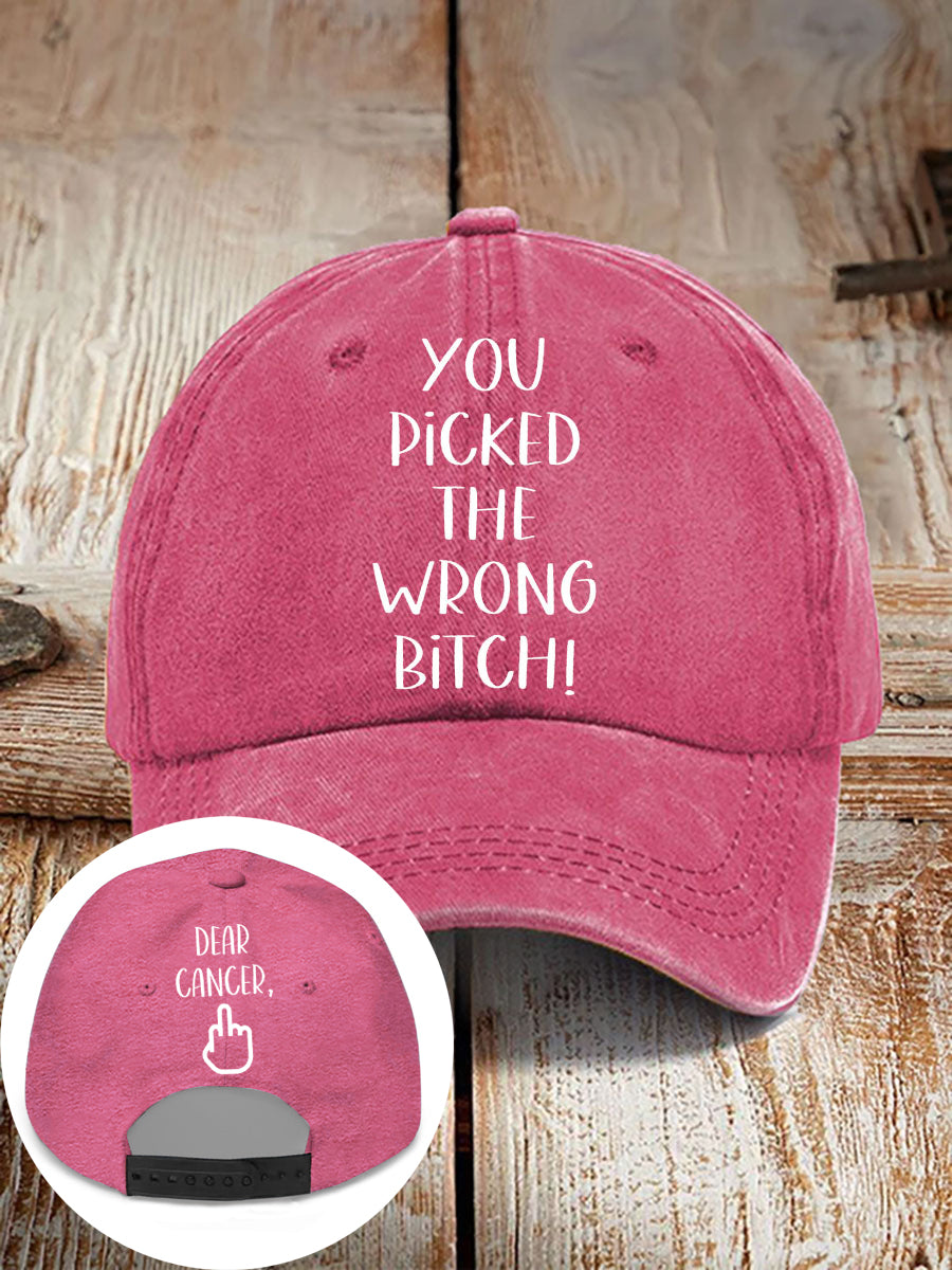 Dear cancer, you picked the wrong bitch neutral hats