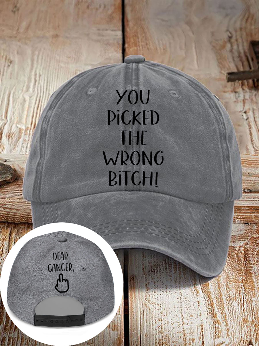 Dear cancer, you picked the wrong bitch neutral hats