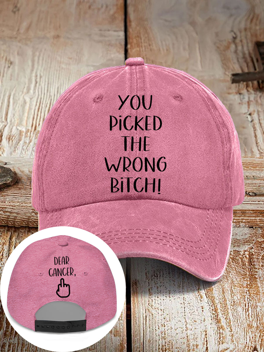 Dear cancer, you picked the wrong bitch neutral hats
