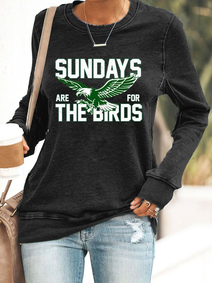 Women's Football Fans Lovers Gameday Casual fitted sweatshirt