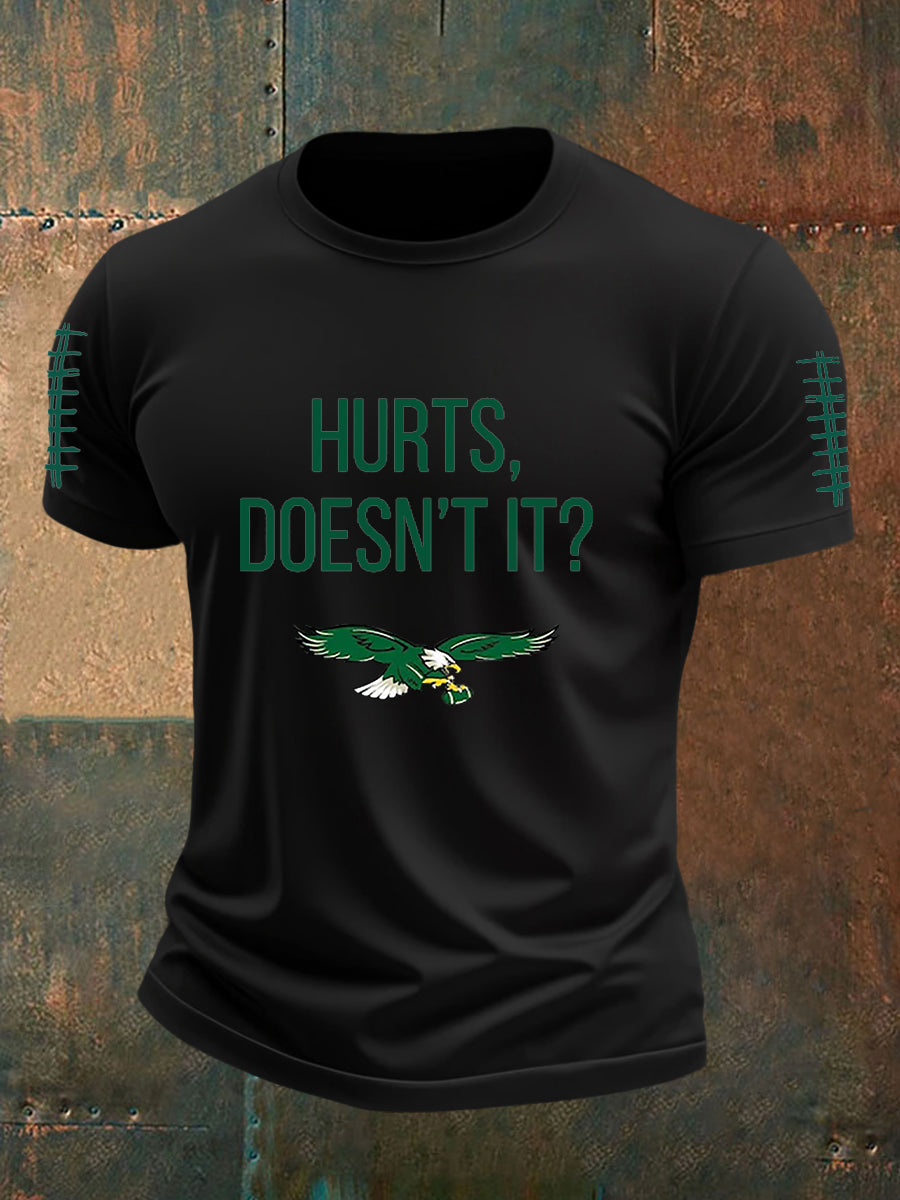 Men's Football Fans Lovers Gameday Casual Short Sleeve T-shirt