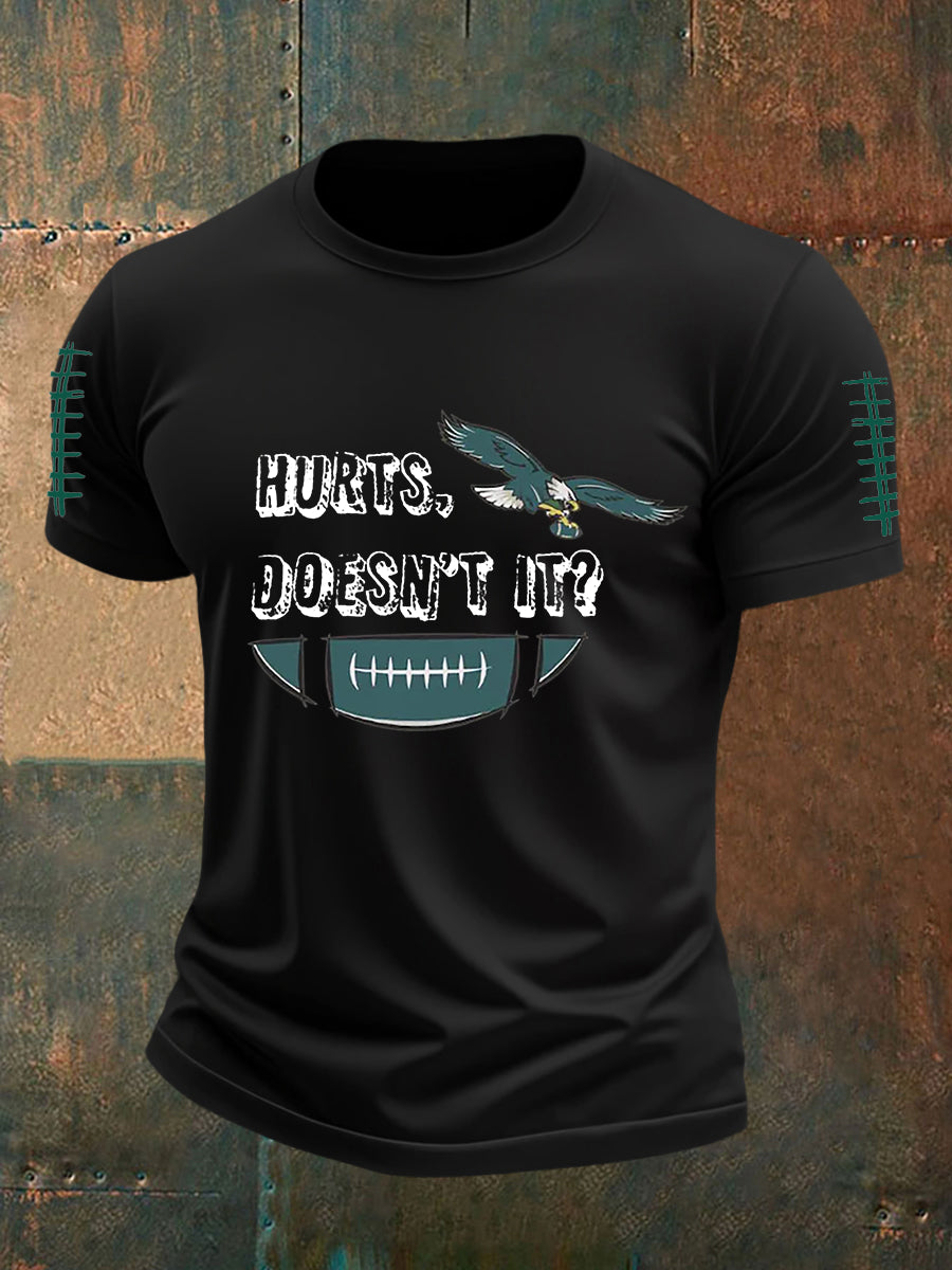 Men's Football Fans Lovers Gameday Casual Short Sleeve T-shirt