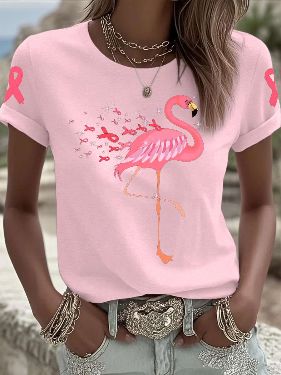 Women's breast cancer Iron On Short Sleeve T-Shirt