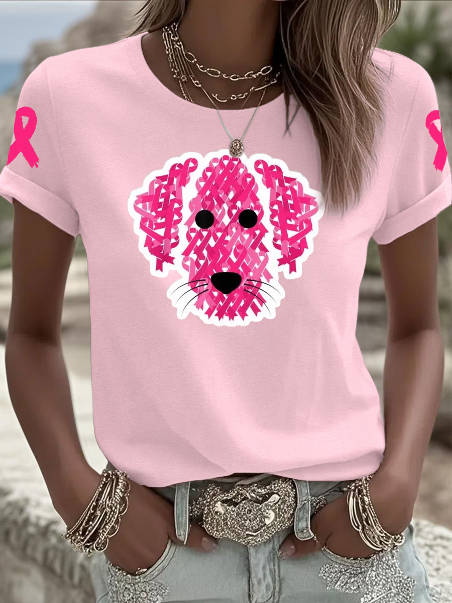Women's breast cancer Iron On Short Sleeve T-Shirt