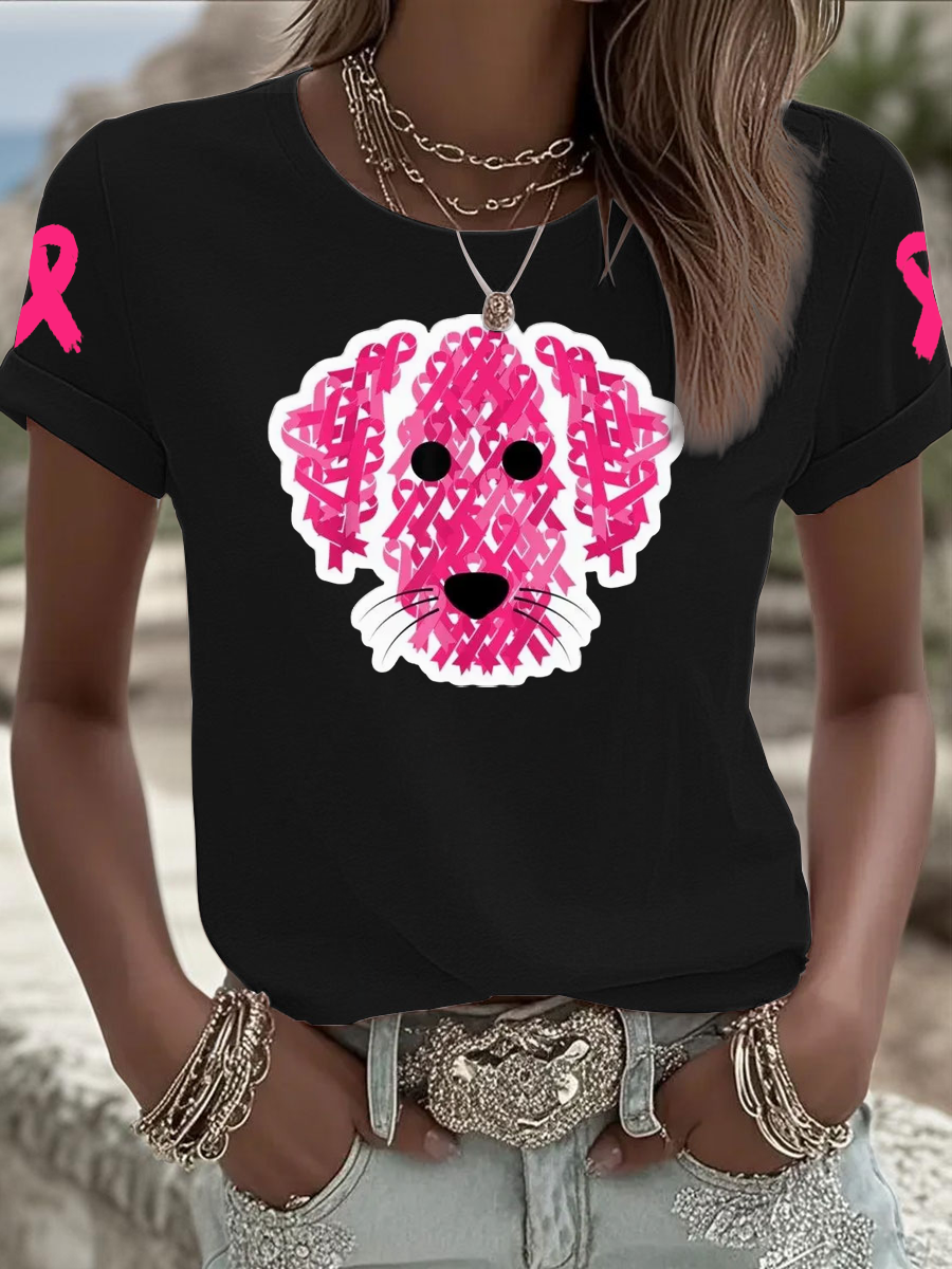 Women's breast cancer Iron On Short Sleeve T-Shirt