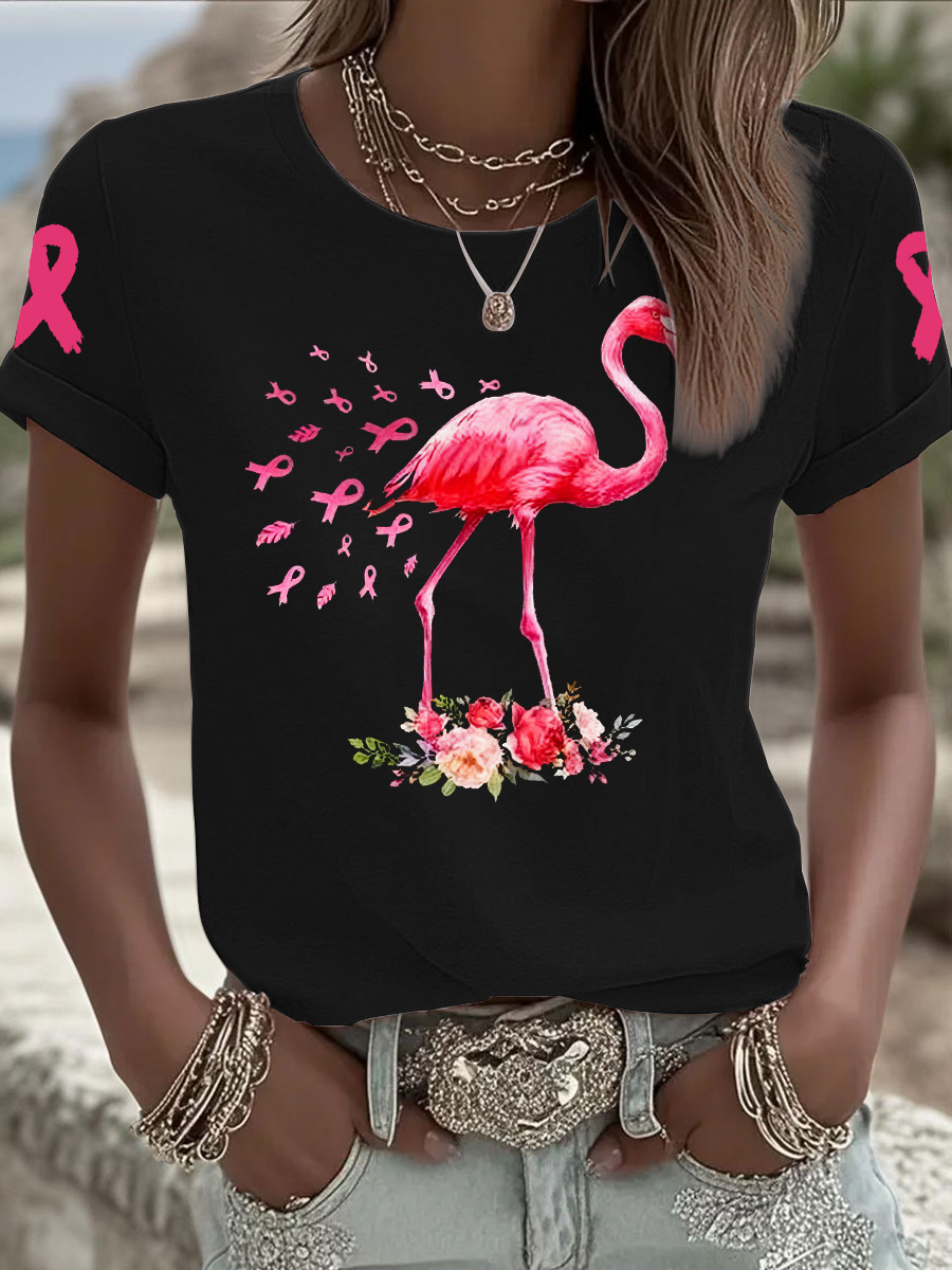 Women's breast cancer Iron On Short Sleeve T-Shirt