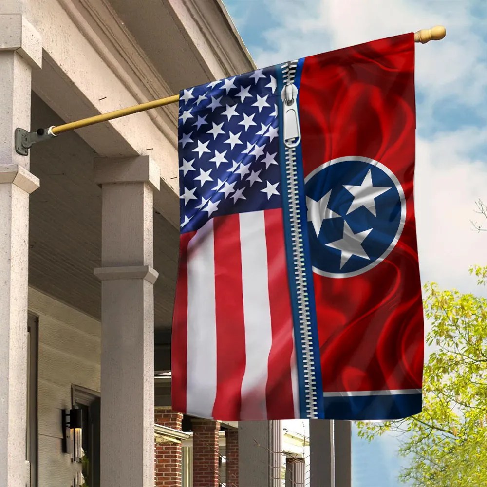 Tennessee American Flag Tennessee Lover Patriotic Outdoor Decorations - Liberish