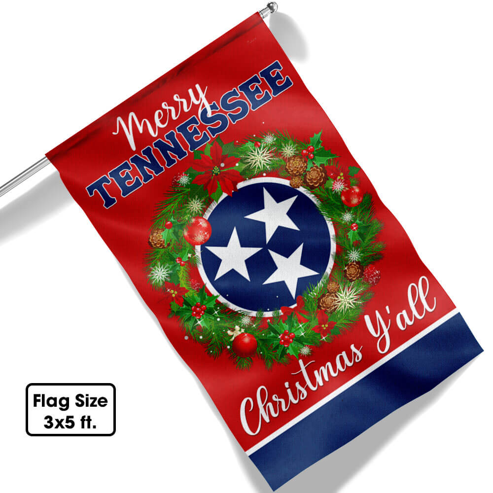 Tennessee Christmas Flag - Liberish