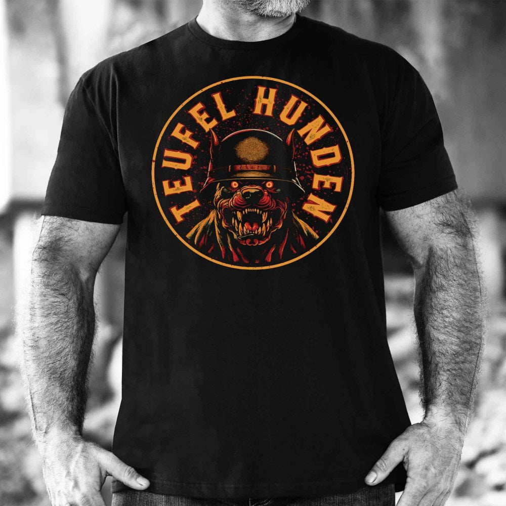 Teufel Hunden Devil Dog T-Shirt Patriotic Clothing Gifts For Father - Liberish
