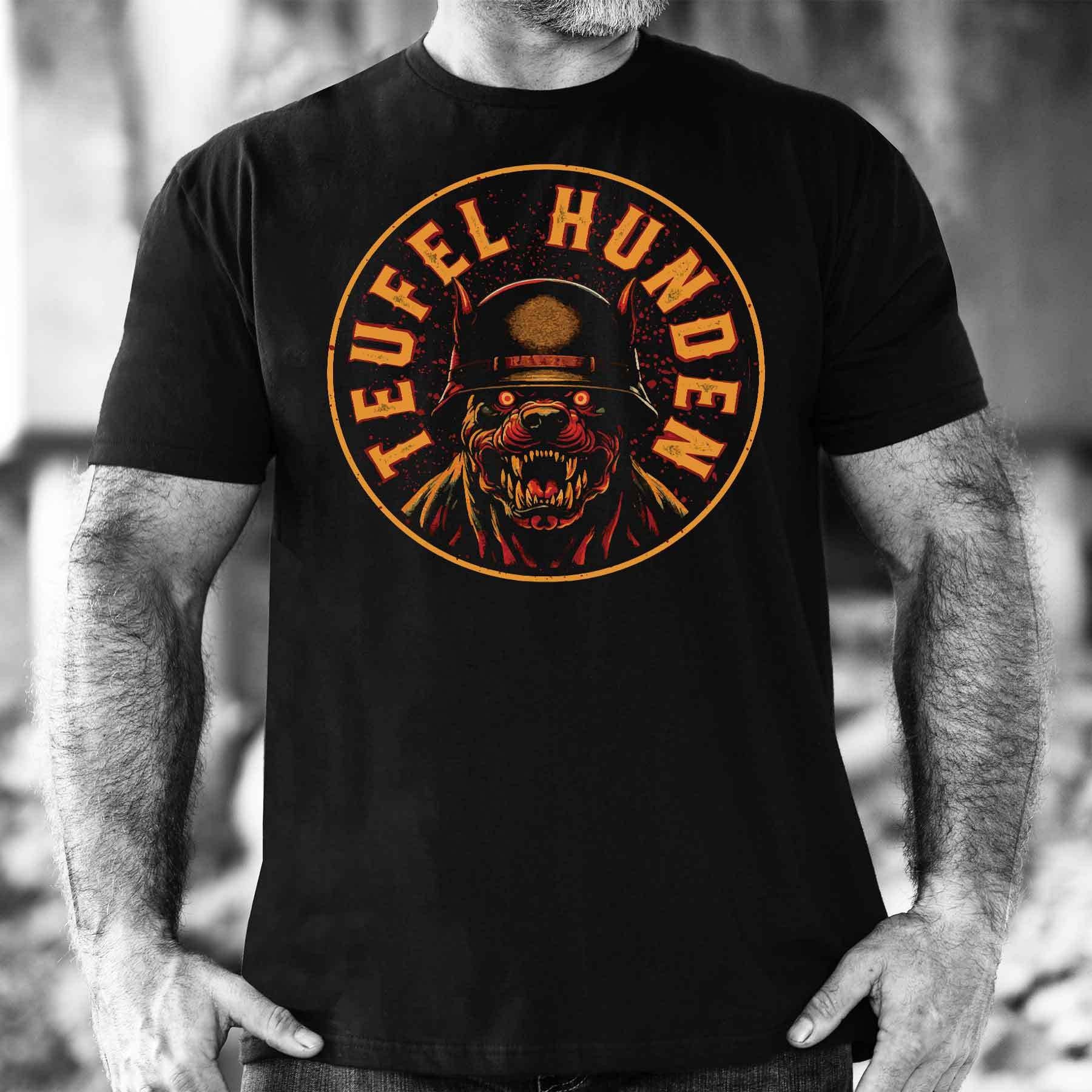 Teufel Hunden Devil Dog T-Shirt Patriotic Clothing Gifts For Father - Liberish