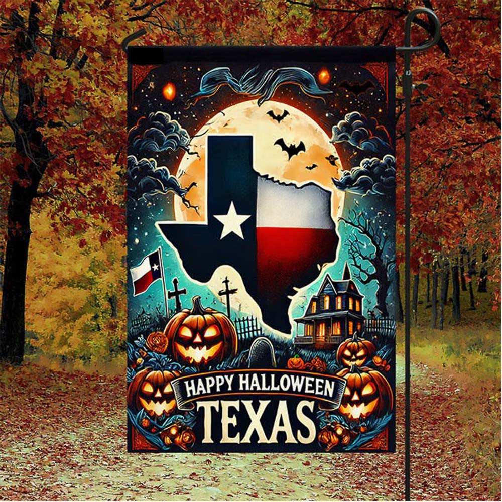 Texas Halloween Flag Best Gift For Friends and Family on Halloween Day - Liberish