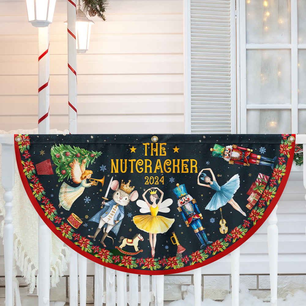 The Nutcracker 2024 Nutcracker Ballet Winter Holiday Christmas Non Pleated Fan Flag - Liberish