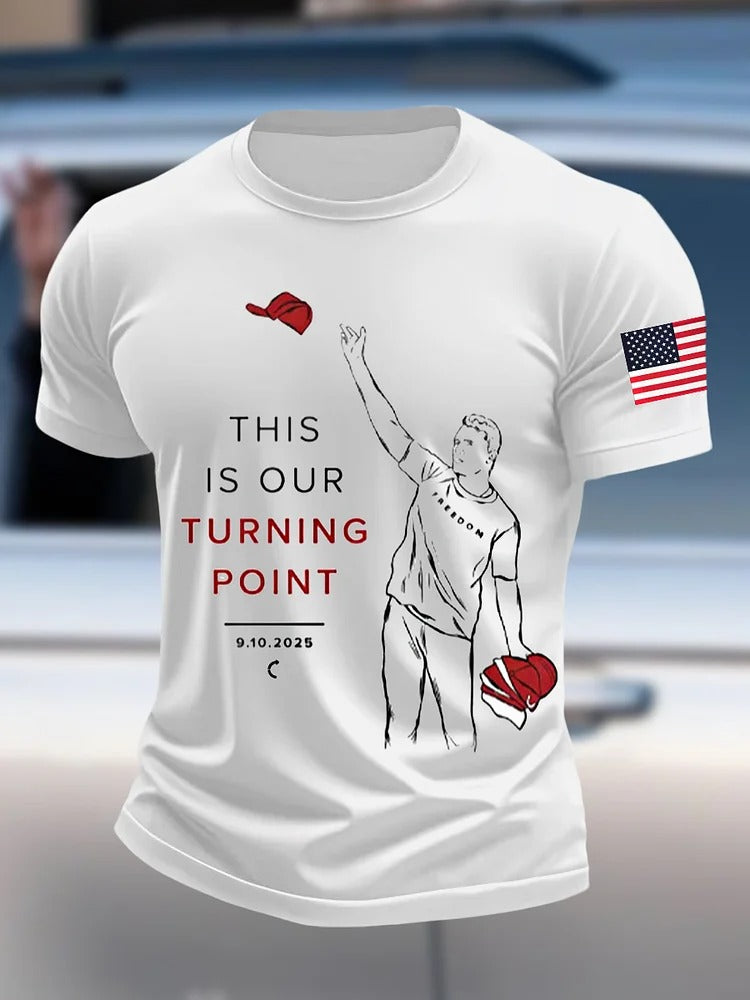This Is The Turning Point Charlie Kirk Commemorative T-shirt Gift For America Supporters - Liberish