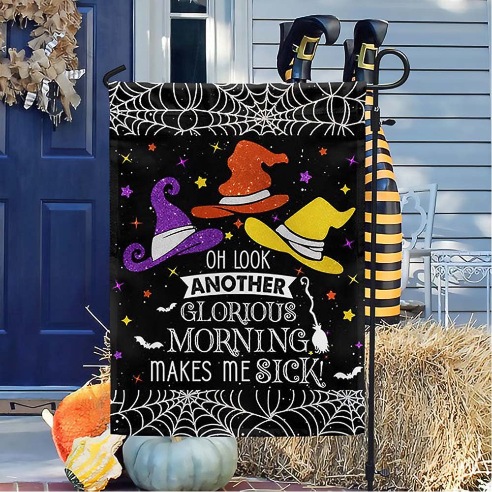 Three Witches Halloween Flag Another Glorious Morning Makes Me Sick Gift For Bestfriends on Halloween Day - Liberish