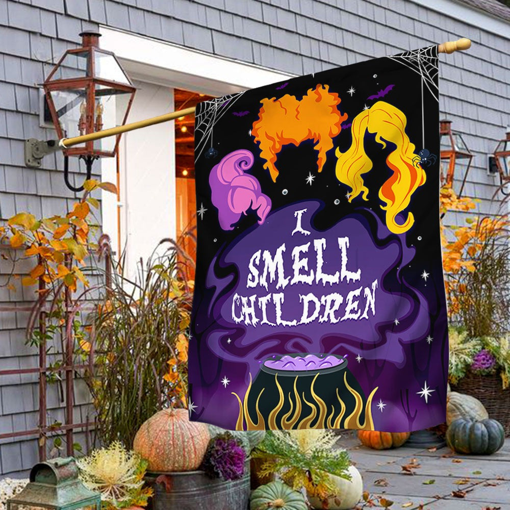 Three Witches Halloween I Smell Children Flag Halloween Gift Ideas For Adults - Liberish