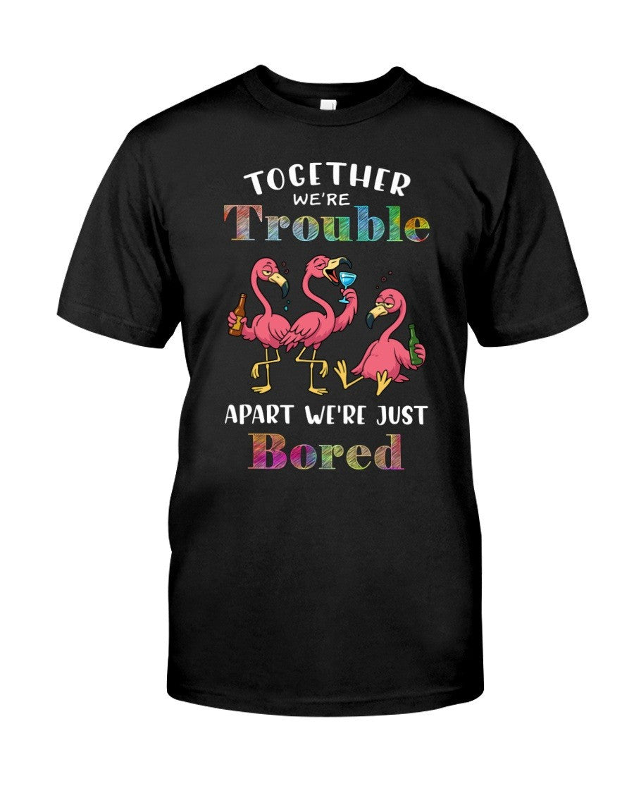 Together We're Trouble Apart We're Just Bored T-Shirt Gift For Friends - Liberish