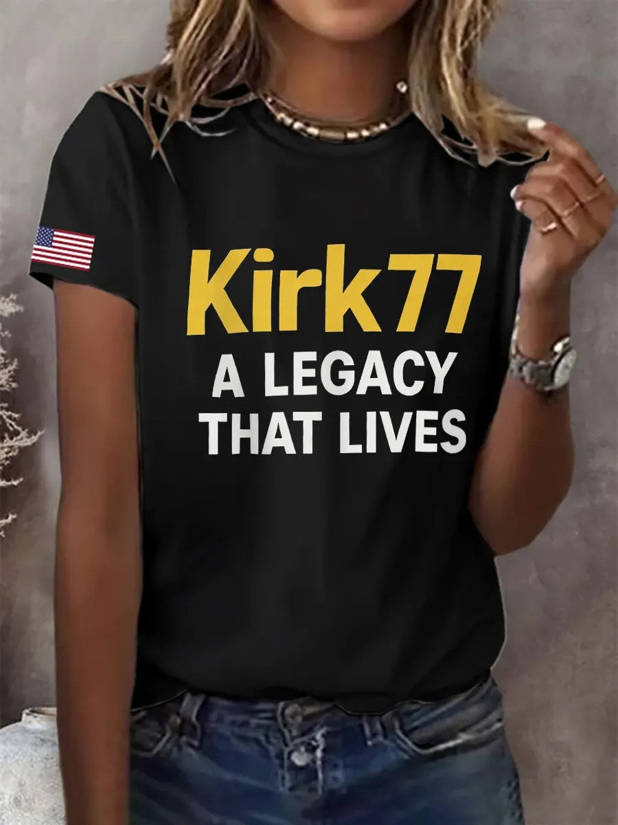 Turning Point Charlie Kirk T-shirt Kirk 77 Legacy That Lives Best Charlie Kirk 47 Merch - Liberish