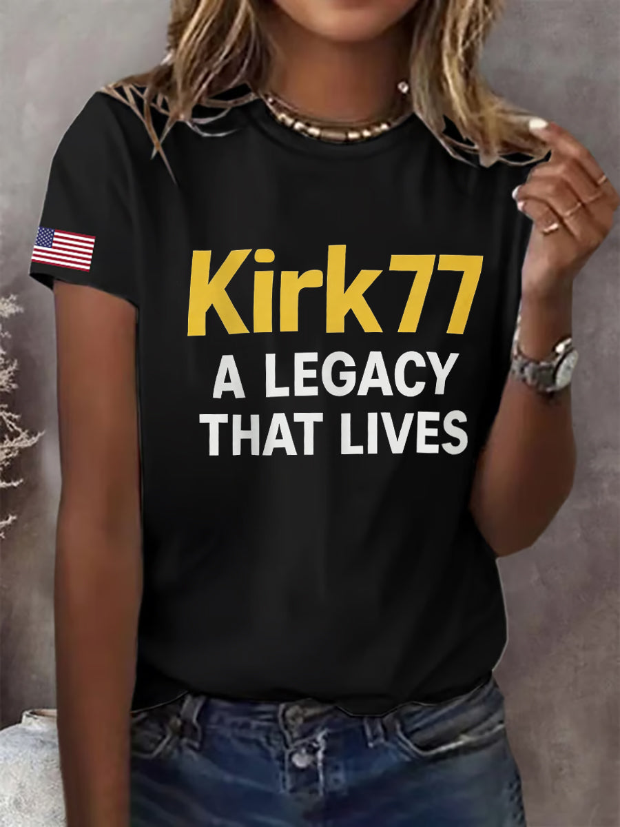 Turning Point Charlie Kirk T-shirt Kirk 77 Legacy That Lives Best Charlie Kirk 47 Merch - Liberish