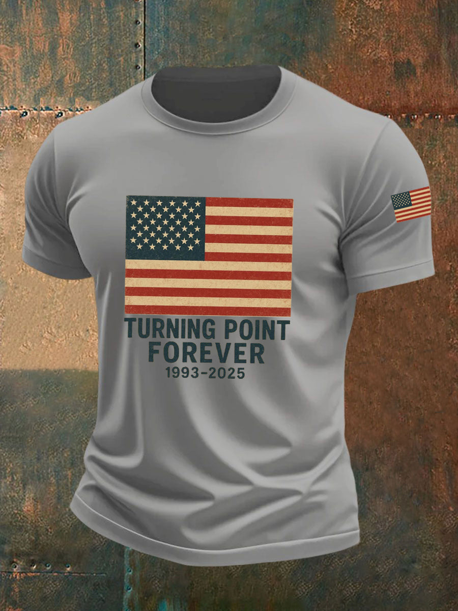 Turning Point Forever T-Shirt Charlie Kirk Memorial Shirt