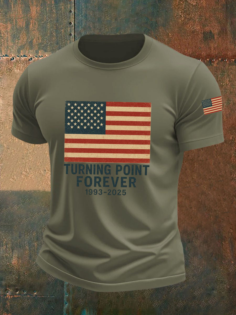 Turning Point Forever T-Shirt Charlie Kirk Memorial Shirt