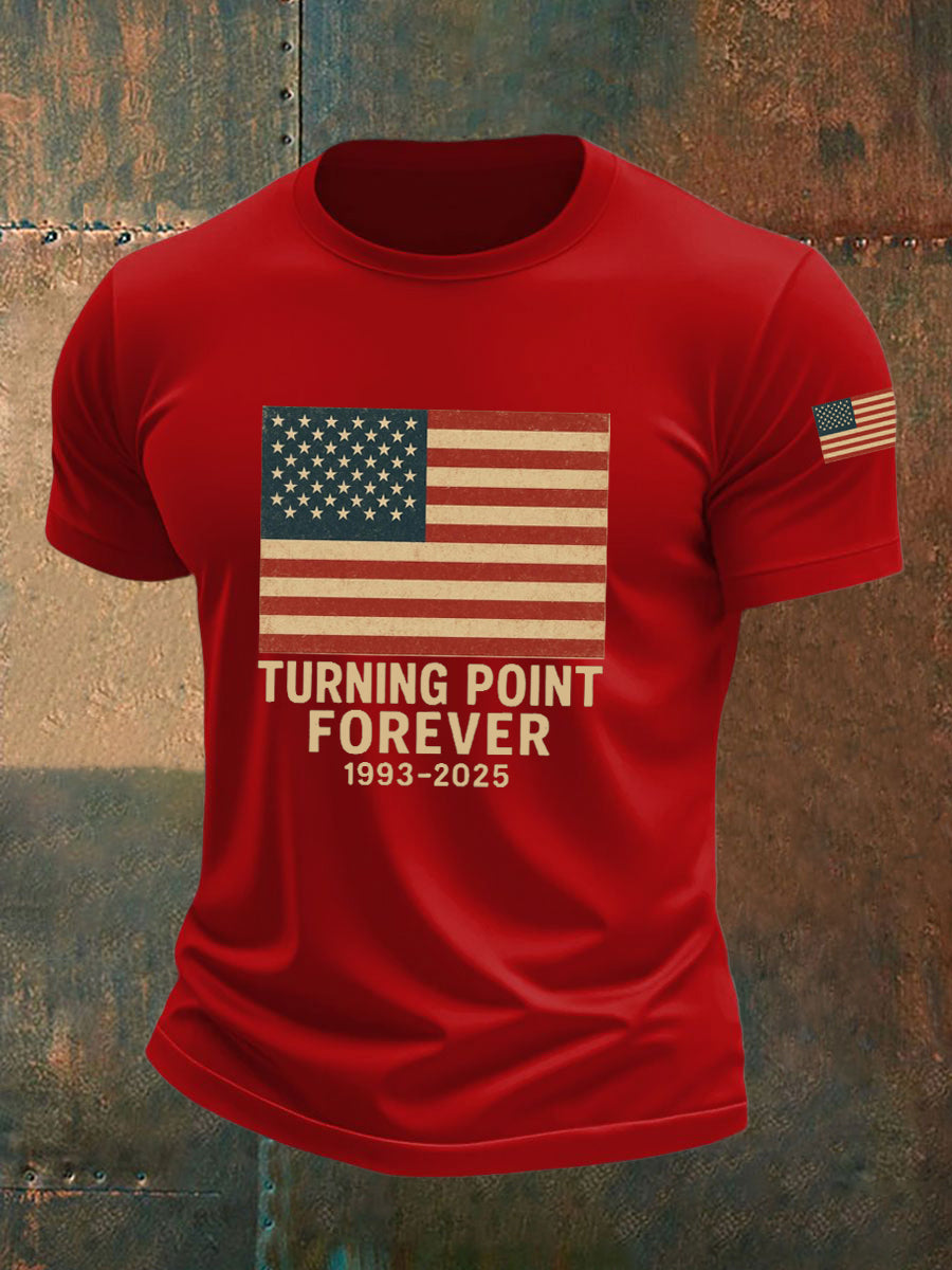 Turning Point Forever T-Shirt Charlie Kirk Memorial Shirt