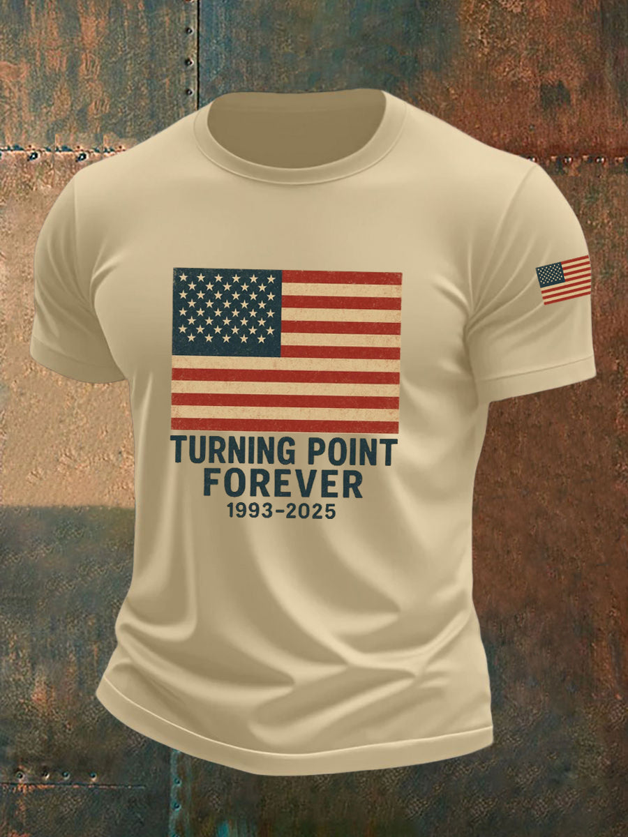 Turning Point Forever T-Shirt Charlie Kirk Memorial Shirt