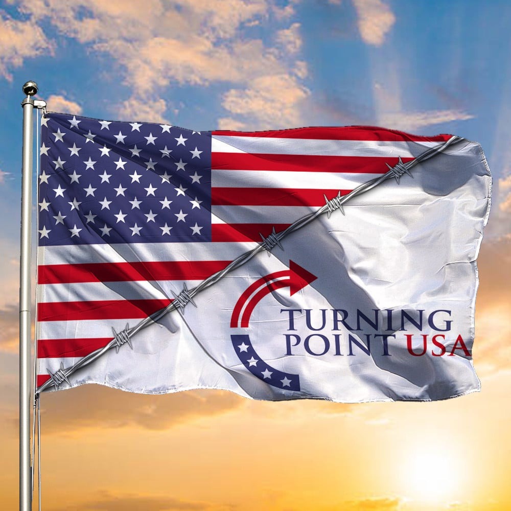 Turning Point USA Flag Charlie Kirk American Flag Charlie Kirk Merch Gift For Patriots