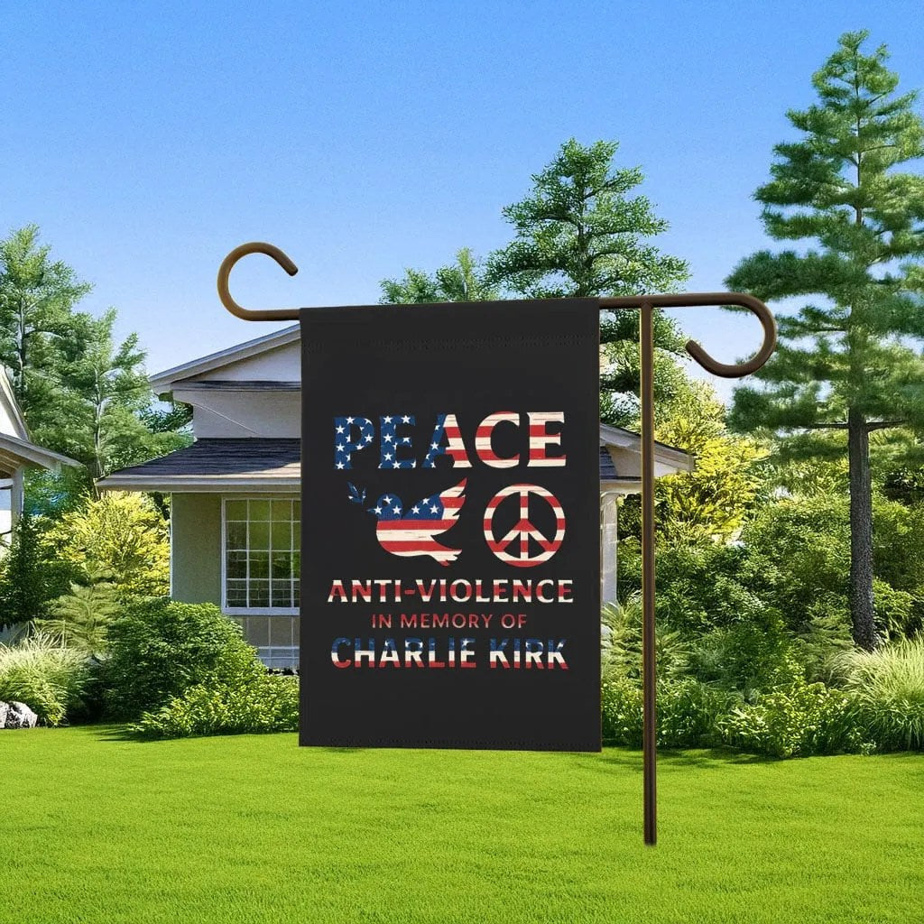 Turning Point USA Flag Peace Anti Violence Logo Best Justice Flag For Outdoor Decor - Liberish