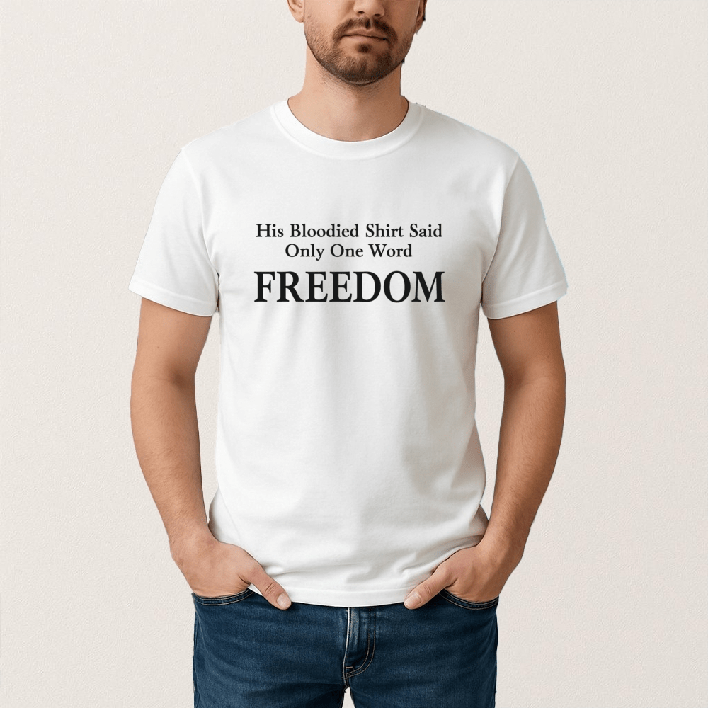 Turning Point USA Freedom Merch Only One Word T-shirt Charlie Kirk Freedom Shirt - Liberish