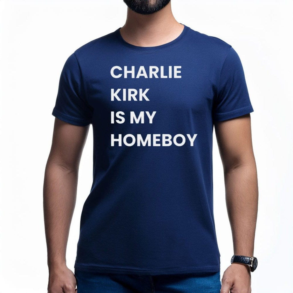Turning Point USA Freedom T-shirt Charlie Kirk Is My Homeboy Unique Patriotics Gift Ideas - Liberish