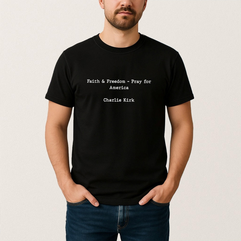 Turning Point USA Freedom T-shirt Faith & Freedom Pray For America Proud Gift For Patriotics - Liberish