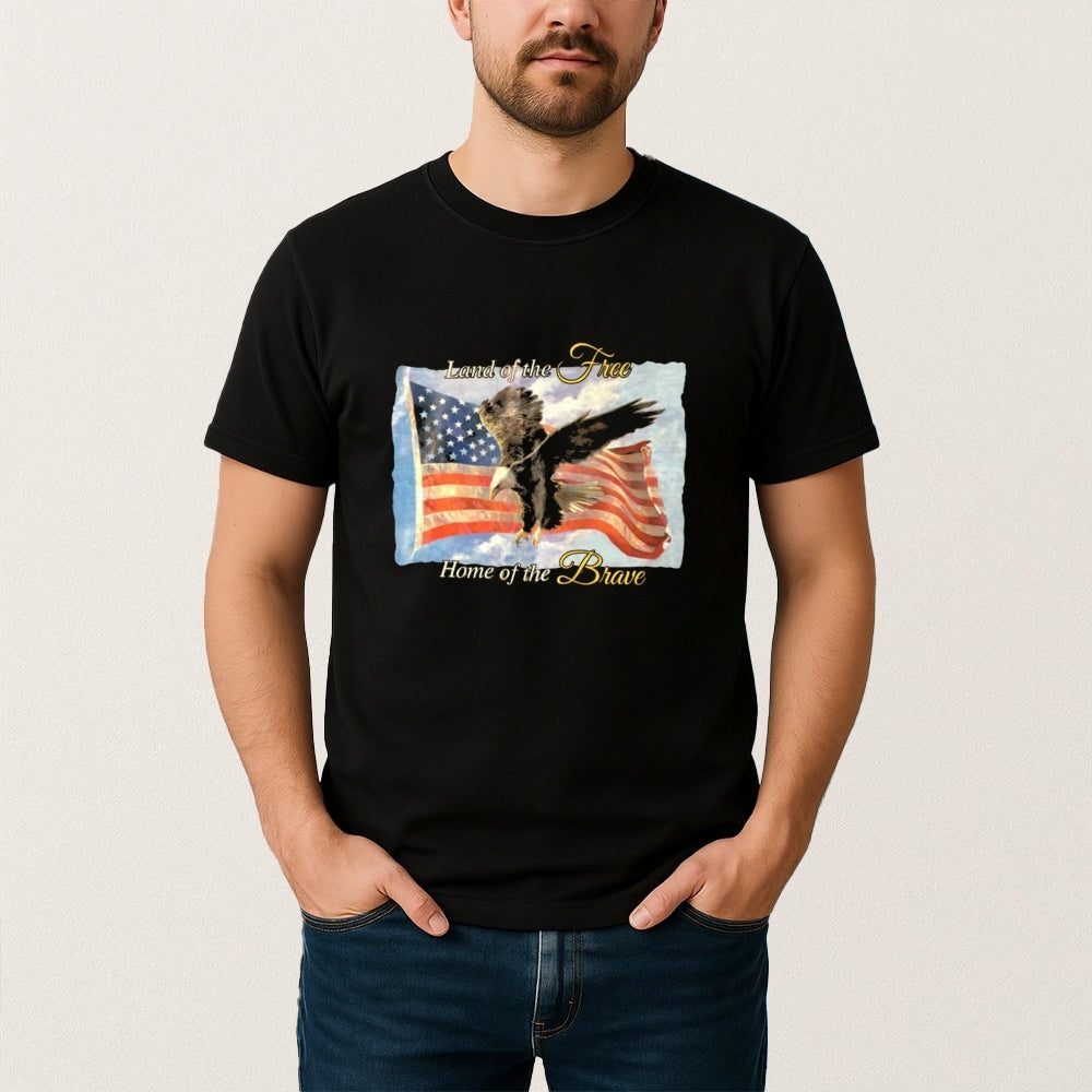 Turning Point USA Freedom T-shirt Land Of The Free Home Of The Brave Proud Merch - Liberish
