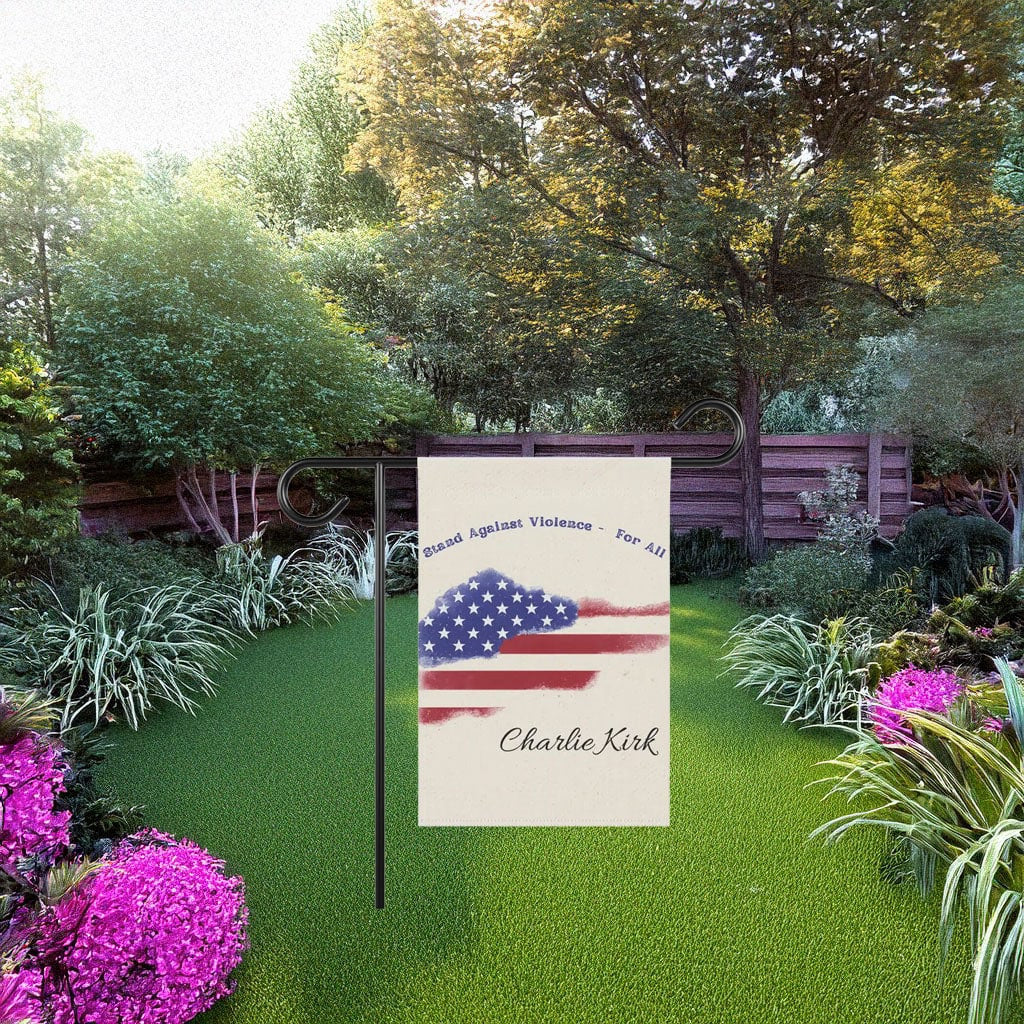 Turning Point USA Merch Flag Justice For Charlie Anti Violence Proud Honoring Decorations - Liberish