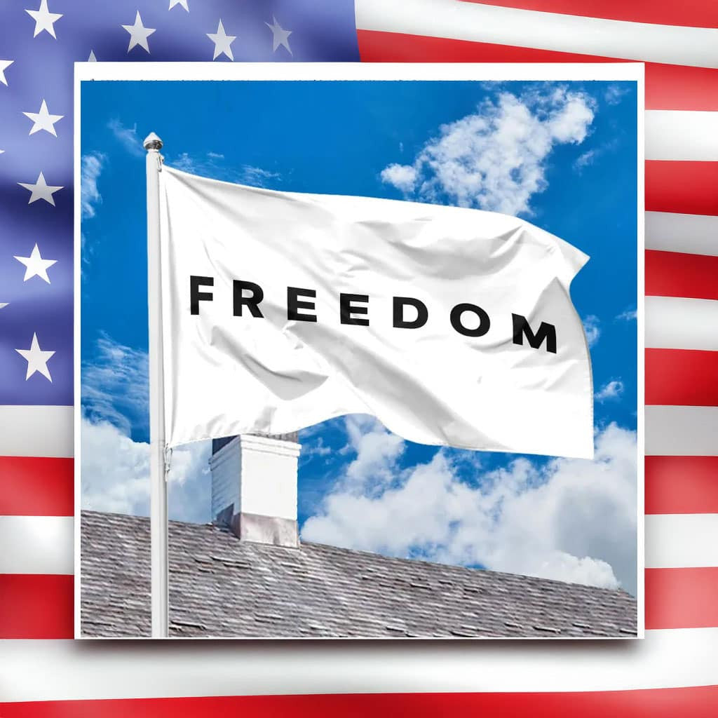 Turning Point USA Merch Freedom For Charlie Flag Proud Merch For Outdoor Decor - Liberish