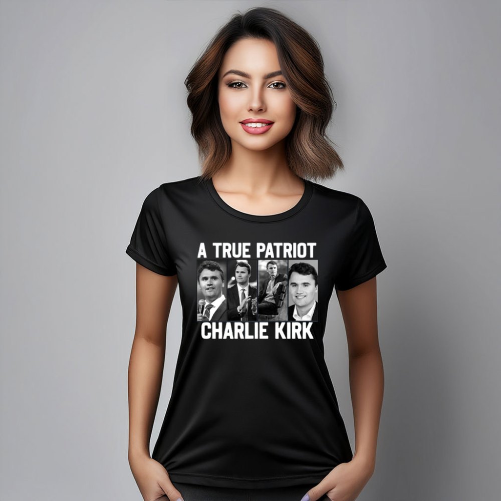 Turning Point USA Merch T-shirt A True Patriot Memorial Merch For Patriotic Her - Liberish