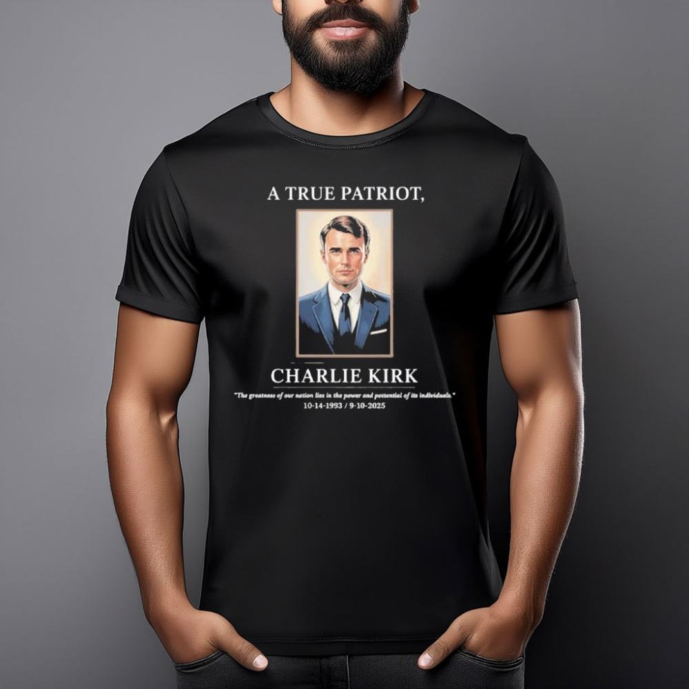 Turning Point USA Merch T-shirt Charlie Is A True Patriot Best Patriotics Merch For Dad - Liberish