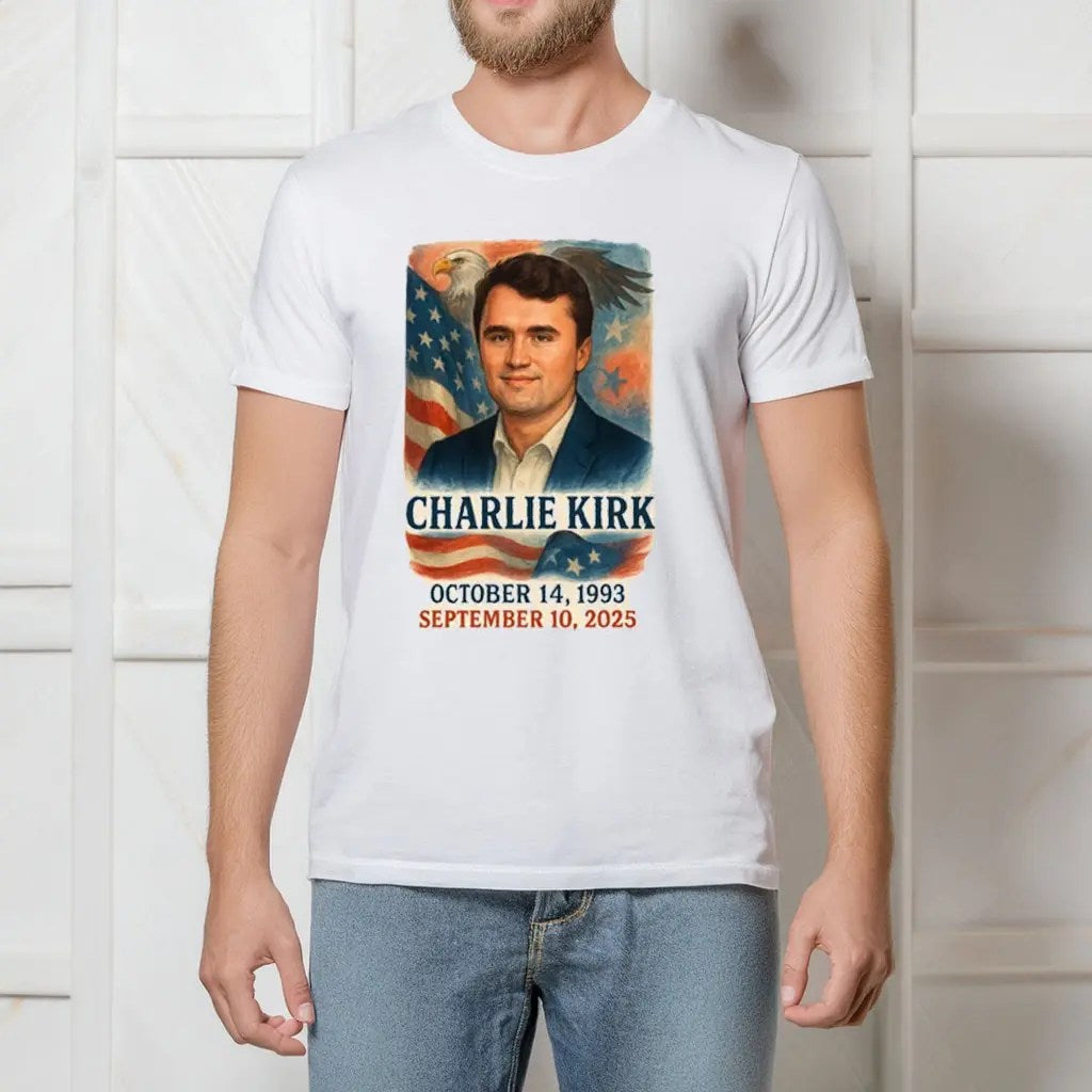 Turning Point USA Merch T-shirt Charlie Kirk For Justice 1993 2025 Memorial Patriotic Gifts - Liberish